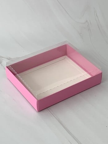 Универсальная коробка с прозрачной крышкой 16х13х4 см., сиреневый — изображение 2