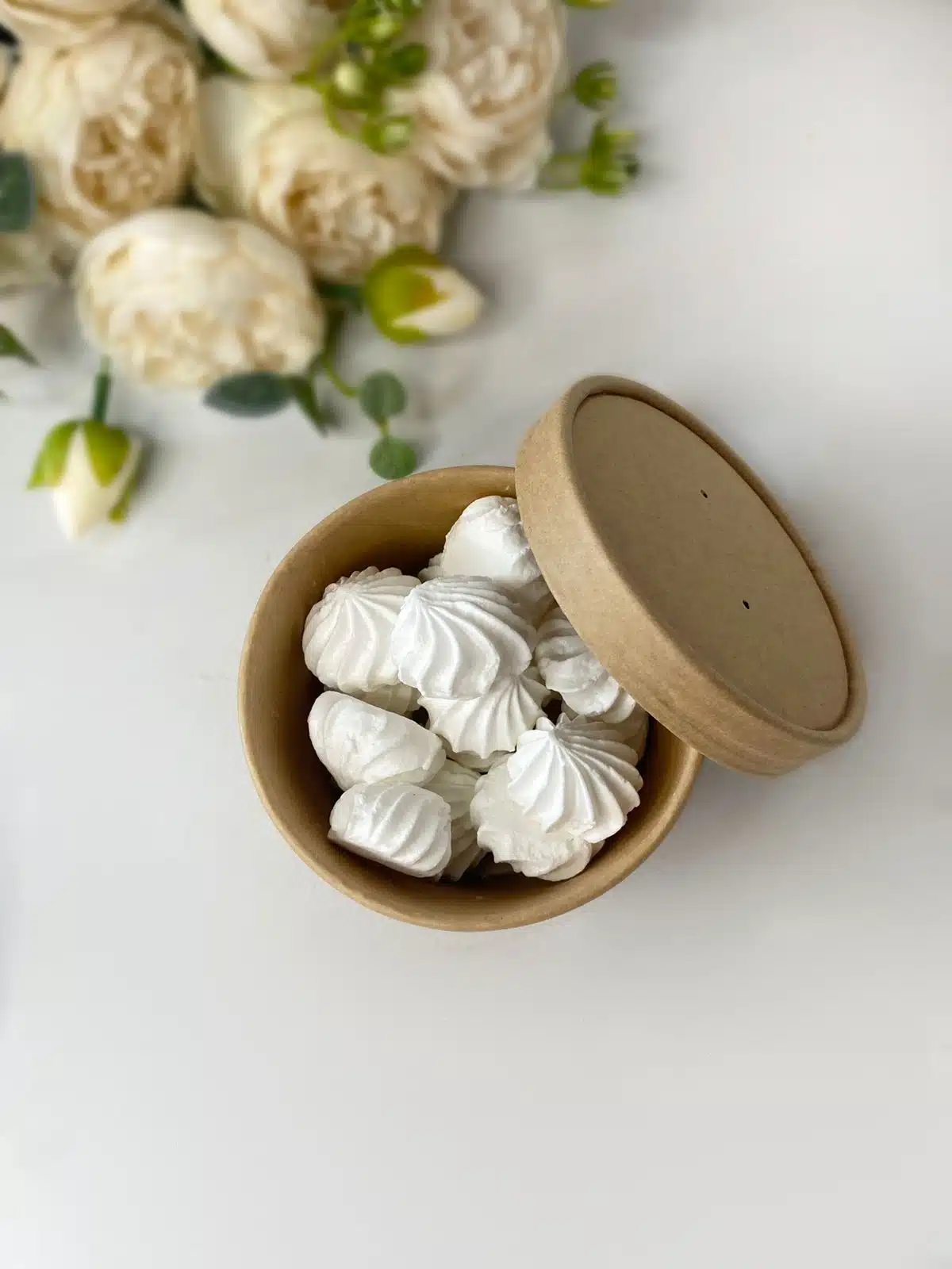 Контейнер под десерт/мороженое 240 мл с крышкой, крафт — изображение 3