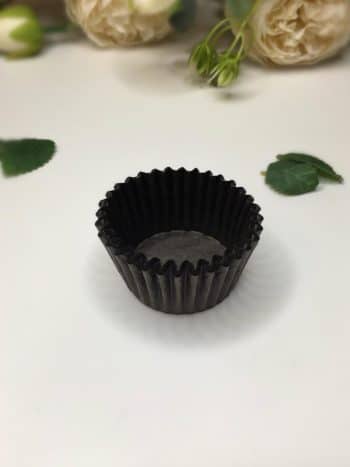 Капсулы для конфет бумажные 3,5*2,3 см. 25 шт., коричневый