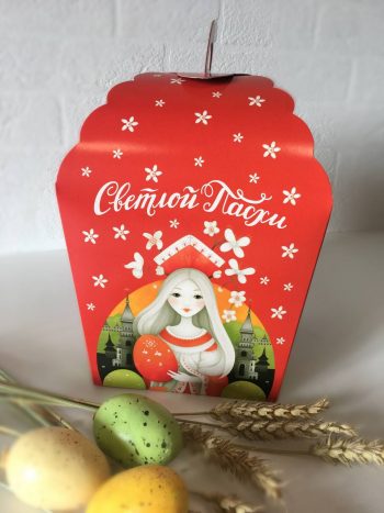 Коробка под кулич без окна "Красна девица" — изображение 5