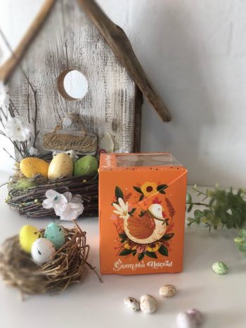 Упаковка под 1 капкейк/кулич  "Веселая курочка" — изображение 2