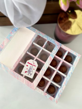 Упаковка под 16 конфет "Розовая диффузия" — изображение 2
