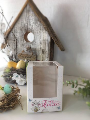 Упаковка под 1 капкейк/кулич "Светлой Пасхи"