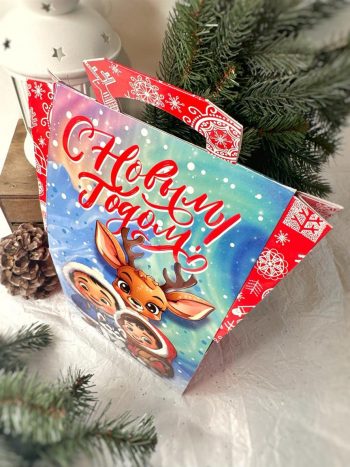 Коробка подарочная Северное сияние, 150х86х270 (+38) мм — изображение 3