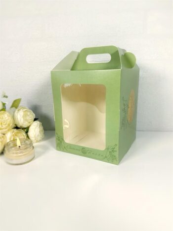 Коробка под кулич с окном с фронтальной загрузкой "Золотая Пасха" — изображение 3