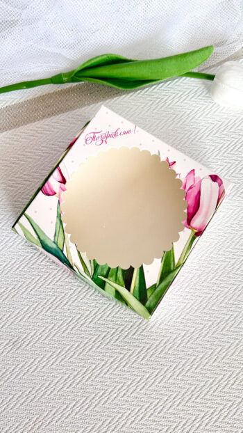 Упаковка под печенье/пряник/мармелад/пончик "Тюльпаны" — изображение 4