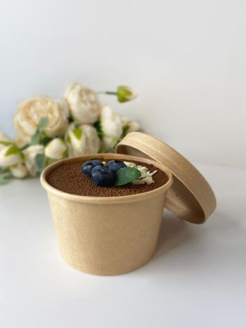 Контейнер под десерт/мороженое 240 мл, крафт — изображение 5