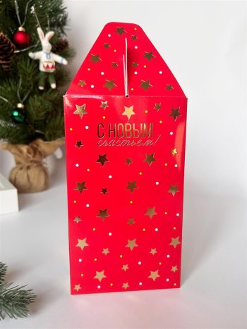 Коробка новогодняя подарочная Большой Цирк, 170х110х190 (+45) мм — изображение 2