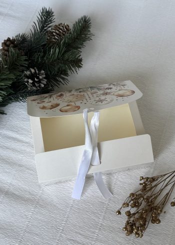 Коробка для подарка с лентой Кристальный Новый год, 165*115*50 мм — изображение 3