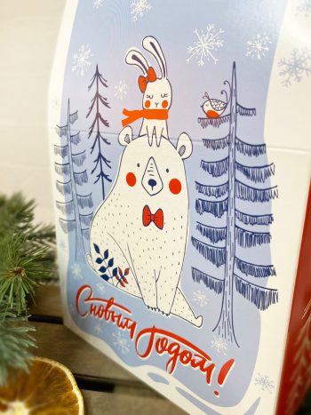 Коробка подарочная Сладкая парочка, 150х86х270 (+38) мм