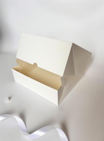 Коробка под торт/чизкейк, 220х220х100 мм, Белая — изображение 2