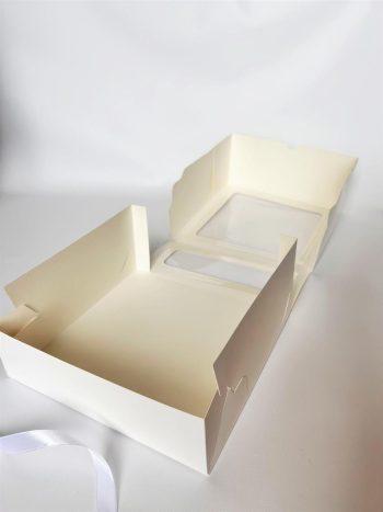 Коробка под торт/чизкейк, 220х220х100 мм, Белая — изображение 4