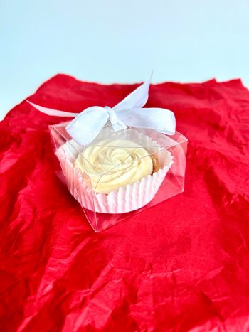 Коробка прозрачная с лентой, 85х85х45 мм — изображение 3