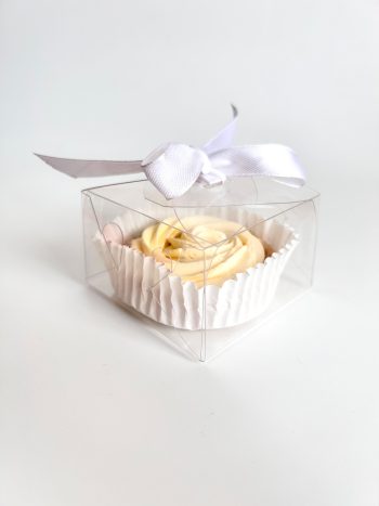 Коробка прозрачная с лентой, 85х85х45 мм