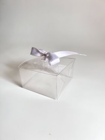 Коробка прозрачная с лентой, 85х85х45 мм — изображение 6