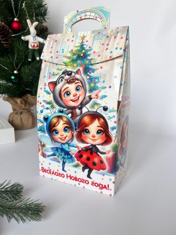 Коробка подарочная Новогодний карнавал, 150х86х270 (+38) мм — изображение 3