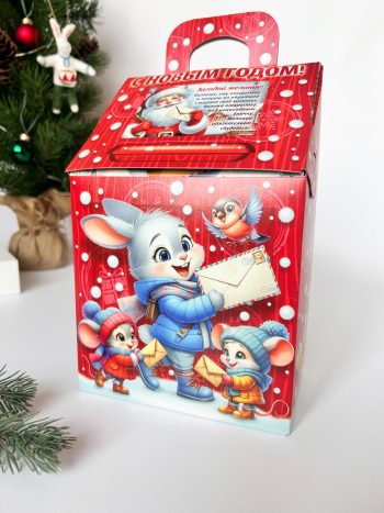 Коробка новогодняя подарочная Письмо желаний, 146х86х225 (+40) мм — изображение 4