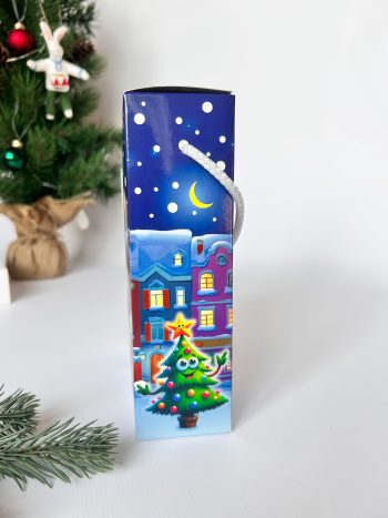 Коробка новогодняя подарочная Ночная прогулка, 140х55х190 мм — изображение 2