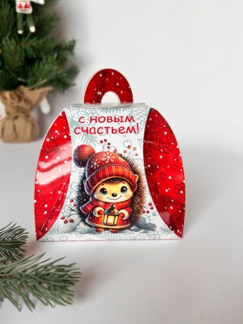 Коробка новогодняя подарочная Новогодний фонарик, 120х120х115 (+32) мм — изображение 3