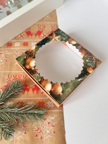 Коробка под печенье/пряник/мармелад/пончик Зимний Аромат, 115*115*30 мм — изображение 6