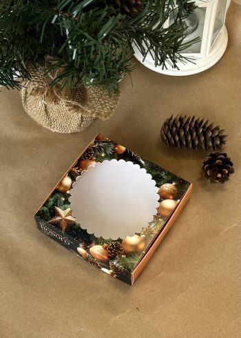 Коробка под печенье/пряник/мармелад/пончик Зимний Аромат, 115*115*30 мм — изображение 3