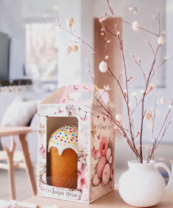 Моноблок с окном кулич с фронтальной загрузкой 100х100х150 мм, Ретро