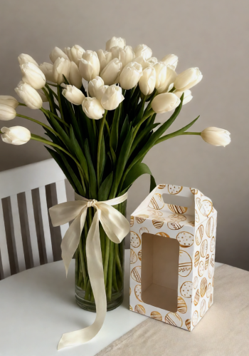 Моноблок с окном кулич с фронтальной загрузкой 100х100х150 мм, Золотые яйца — изображение 2